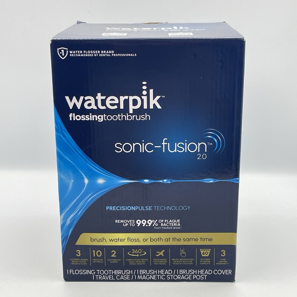 Waterpik Sonic-Fusion 2.0 Electric Toothbrush & Water-Flosser - White
